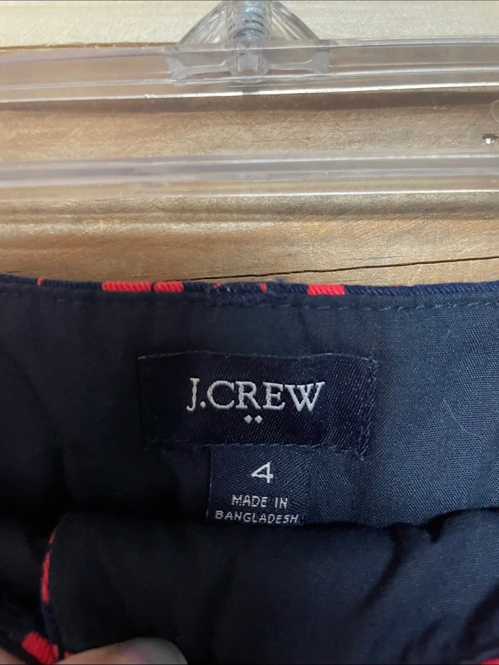 J. Crew size 4 Blue and Red Lobster Print Chino 5” Inseam Shorts with Pockets - Picture 2 of 9